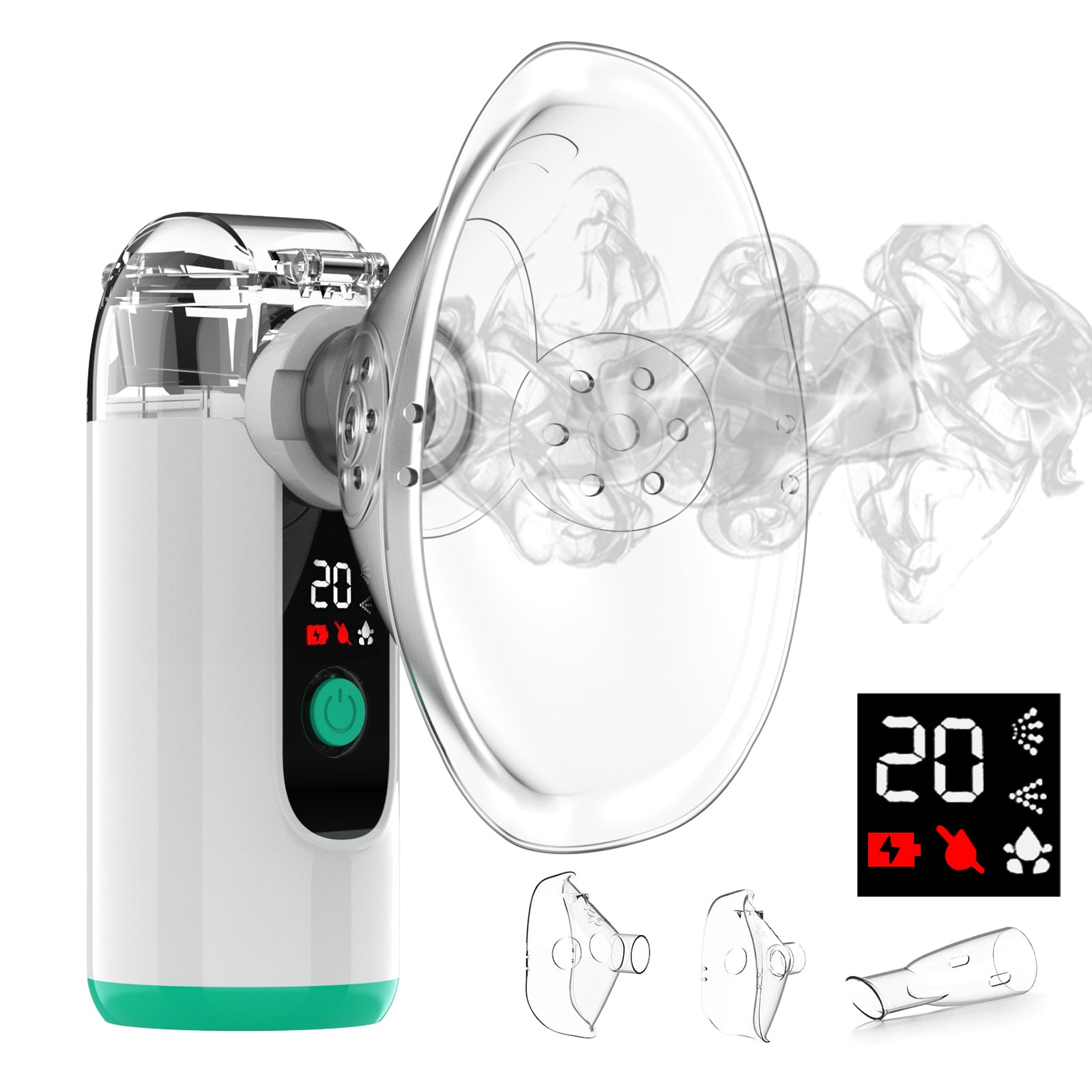 Mayluck Portable Nebulizer with Self-Clean Function, Portable for Daily Use On-the-Go